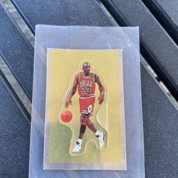 Michael Jordan 91’ Gold Panini Sticker 