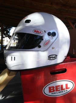 Bell racing helmet