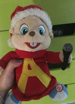 Alvin and the chipmunk singing plush! ULTRA RARE
