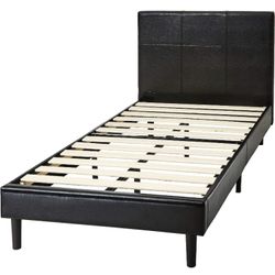 New Twin Size Leather Bed Frame