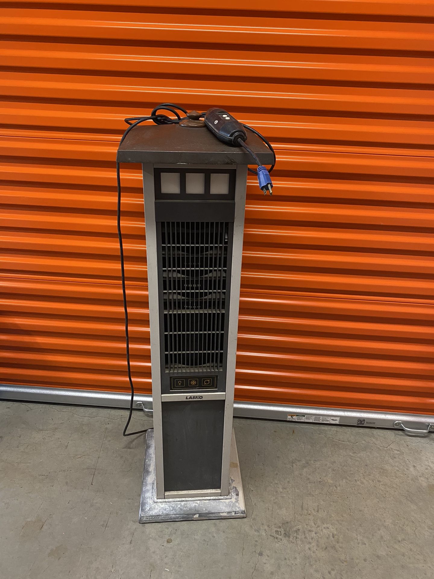 Lasko Elegant Living Fan Features Accent Lighting and Widespread Oscillation-Perfect for Outdoor Patios, Decks, or Balconies