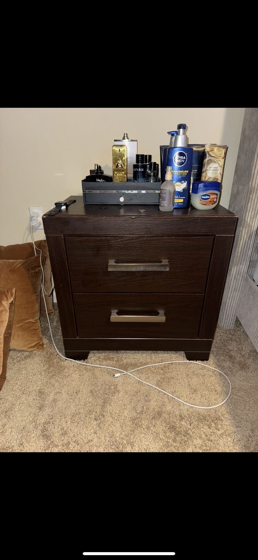 Dresser with mirror And Night Stand
