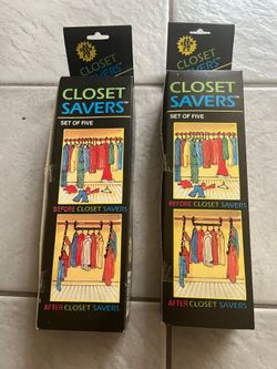 Vintage Closet Savers Set of Five (New 2packs)