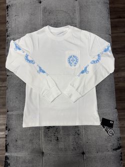 Chrome Hearts Triple Cross White Long Sleeve T Shirt 