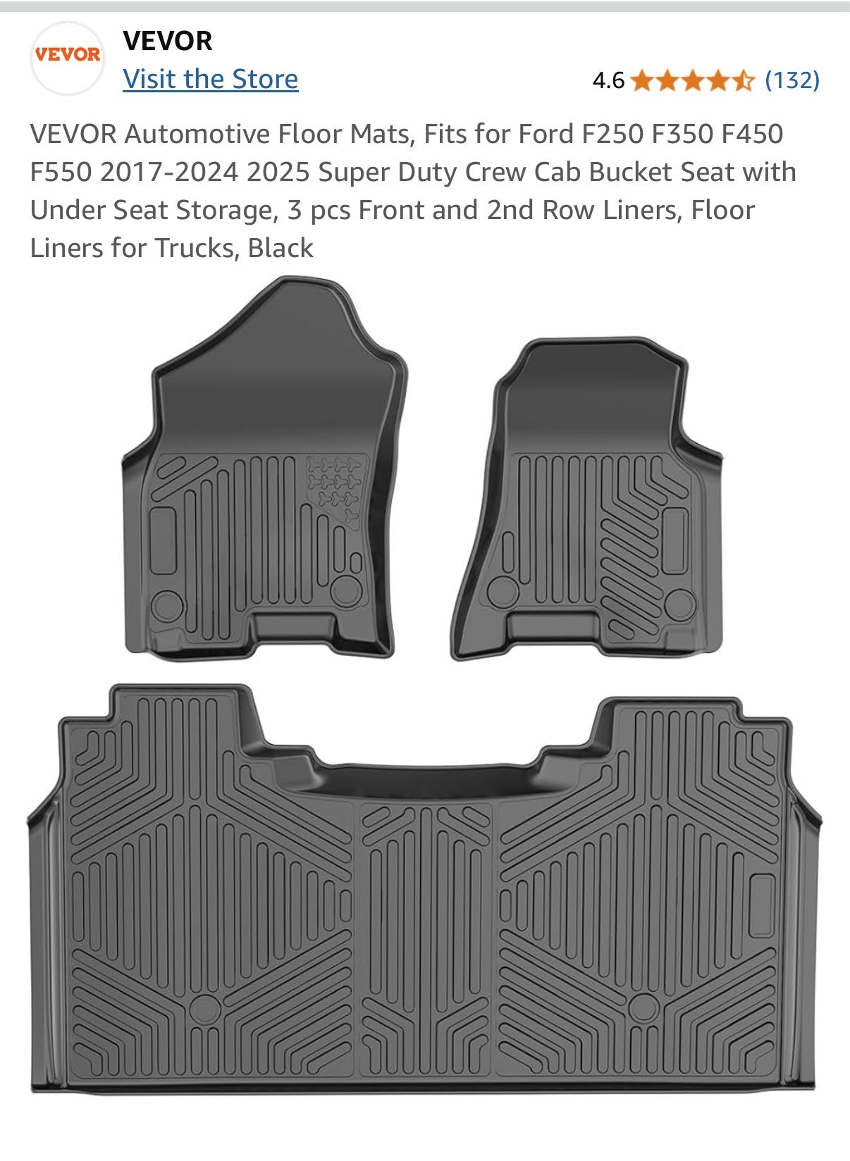 2017-2024 Ford F250 -F550 Floor Mats