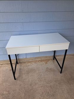 CubiCubi Computer Small Desk, 40 inches with 2 Storage Drawers