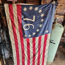 Antique  76 Bennington  Flag