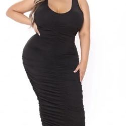 New With Tags Fashion Nova Long Black Dress With Shawl 
