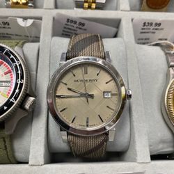 Burberry and other brand watches for Women and Men starting from $40 and up
