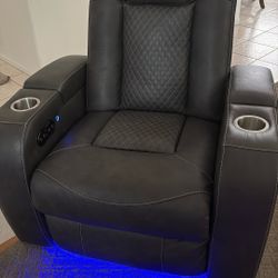 Leather Sofa Recliner And Head Rest