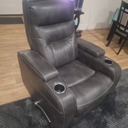 Gray Rocking Recliner