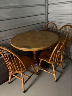 Wood kitchen table for chairs