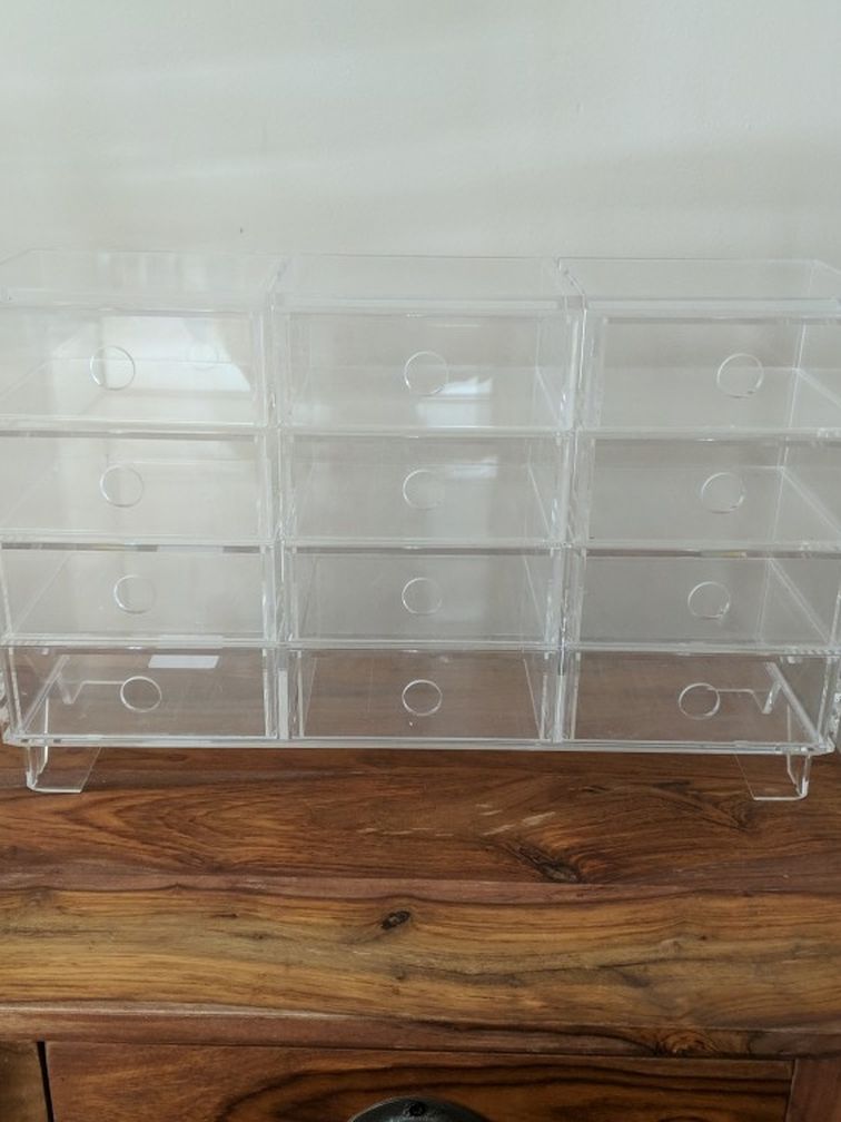 Acrylic Storage Organizer With 12 Drawers