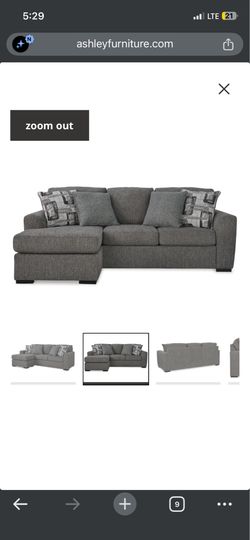 Ashley Furniture Sectional Sofa with Chaise – Like New