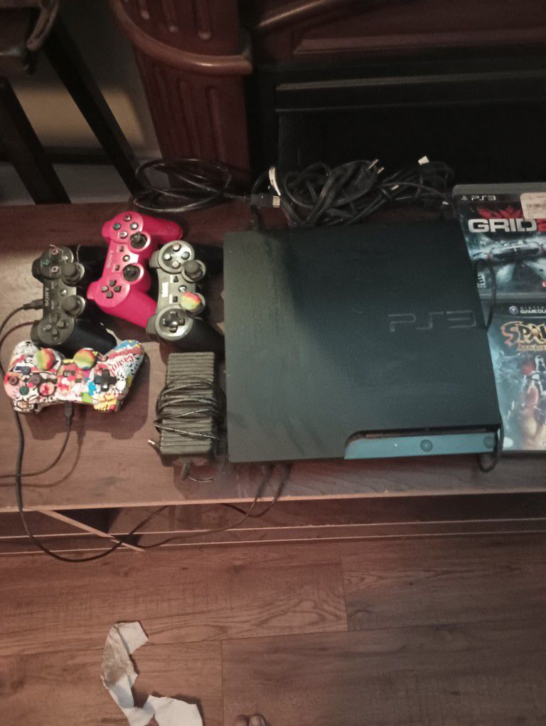 PS3 Game Console With 6 Games