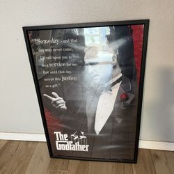 Large Framed Godfather Movie Poster 