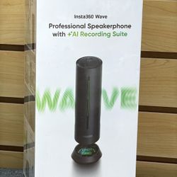 Insta360 Wave Professional Speaker Phone With AI Recording Suite 
