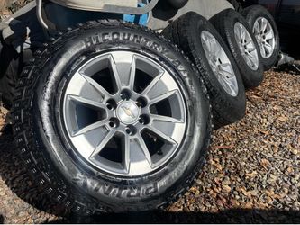2017 Chevrolet Silverado Wheels Rims w 245 75 R17 Off Road Tires