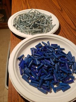 1/2 ZINC LAGS AND ANCHORS  