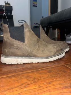 Wolverine slip on steel toe work boots