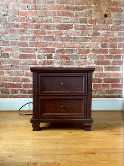 1 Dark Wood Nightstand