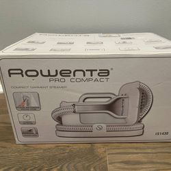 Rowenta IS1430 Pro Compact Garment Fabric Steamer w/ Accessories