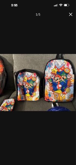 Mario Brothers three-piece backpack set