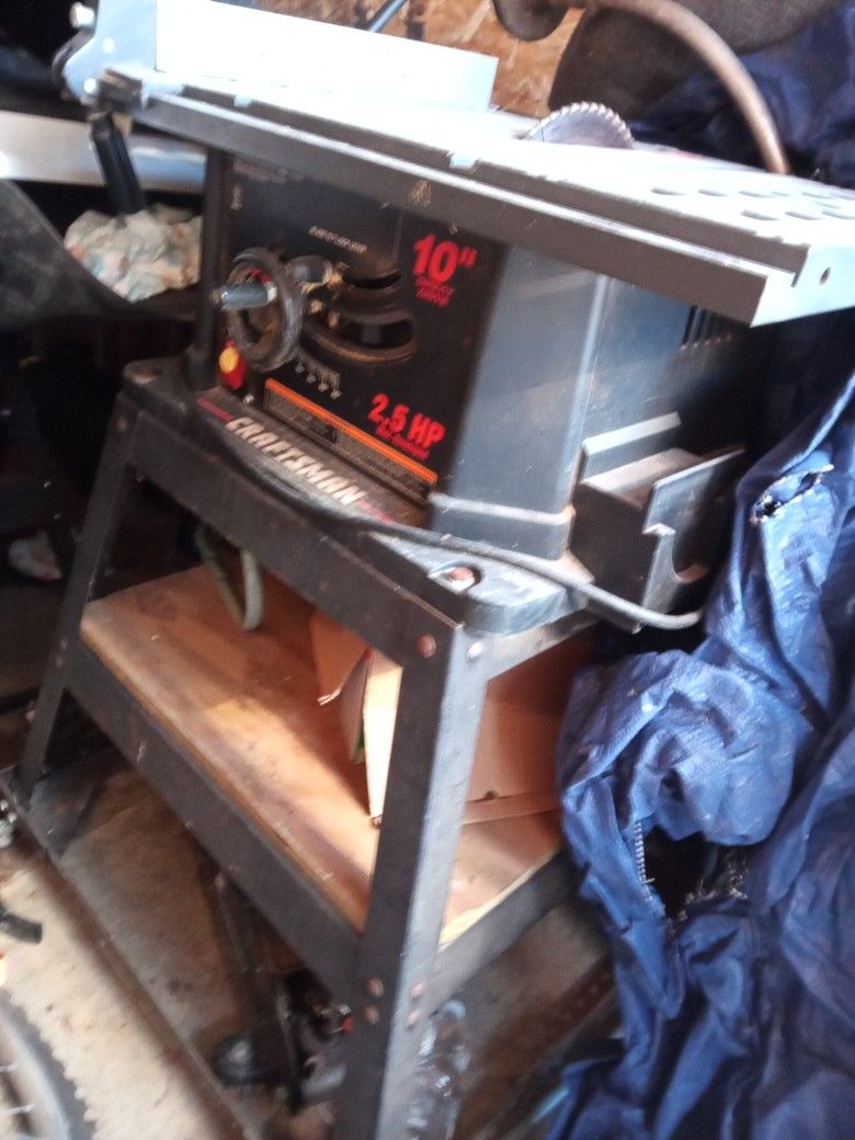 Craftsman 10" 2.5hp 120v 13amp 4700rpm Table Saw
