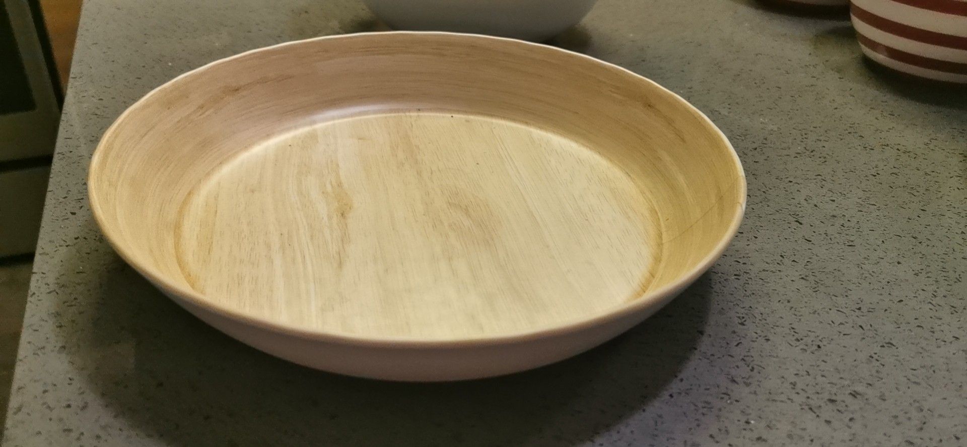 set of 3！！！Brand New Bamboo Plate Set 