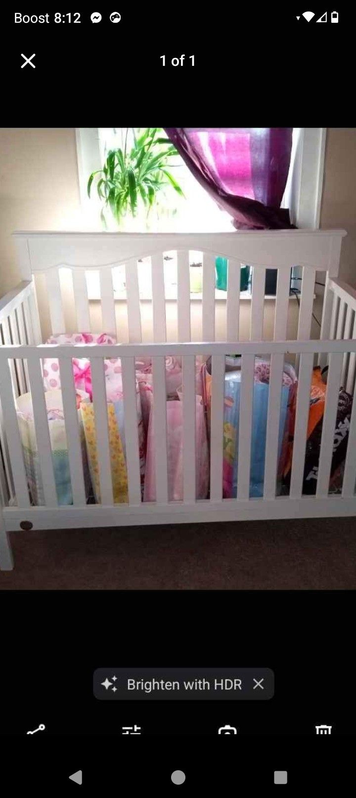 White Crib / Toddler Crib