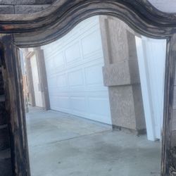 Vintage Wood Mirror