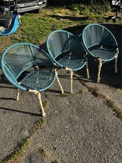3 Brand New Wicker Chairs 