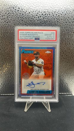 (Pop 1!) 2025 Topps Chrome Silver Pack Xander Bogaerts Auto #/25 PSA 10/10 (Pop 1!)