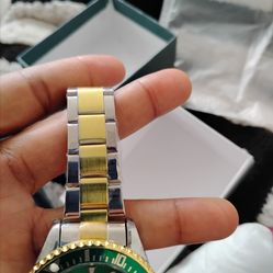 Green face watch