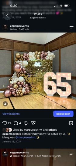 Gold shimmer wall for sale
