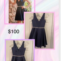 ✨ Elegant Navy Cocktail Dress – Perfect for Any Special Occasion! ✨