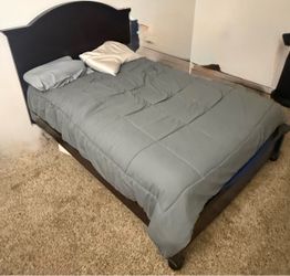 Dark Brown Queen Bed Frame