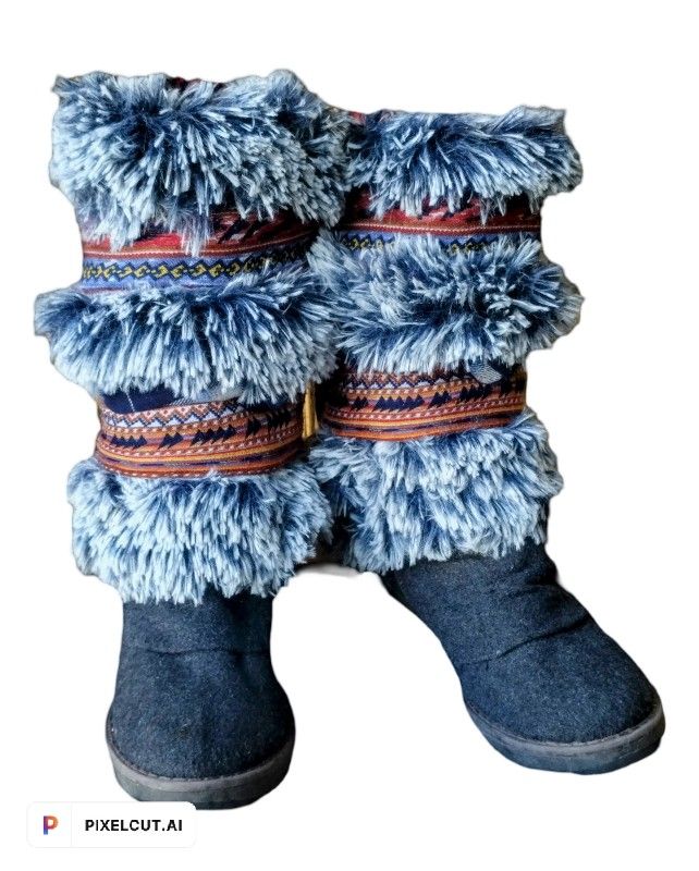 Faux Fur 11 Inch Tall Winter Boot Covers