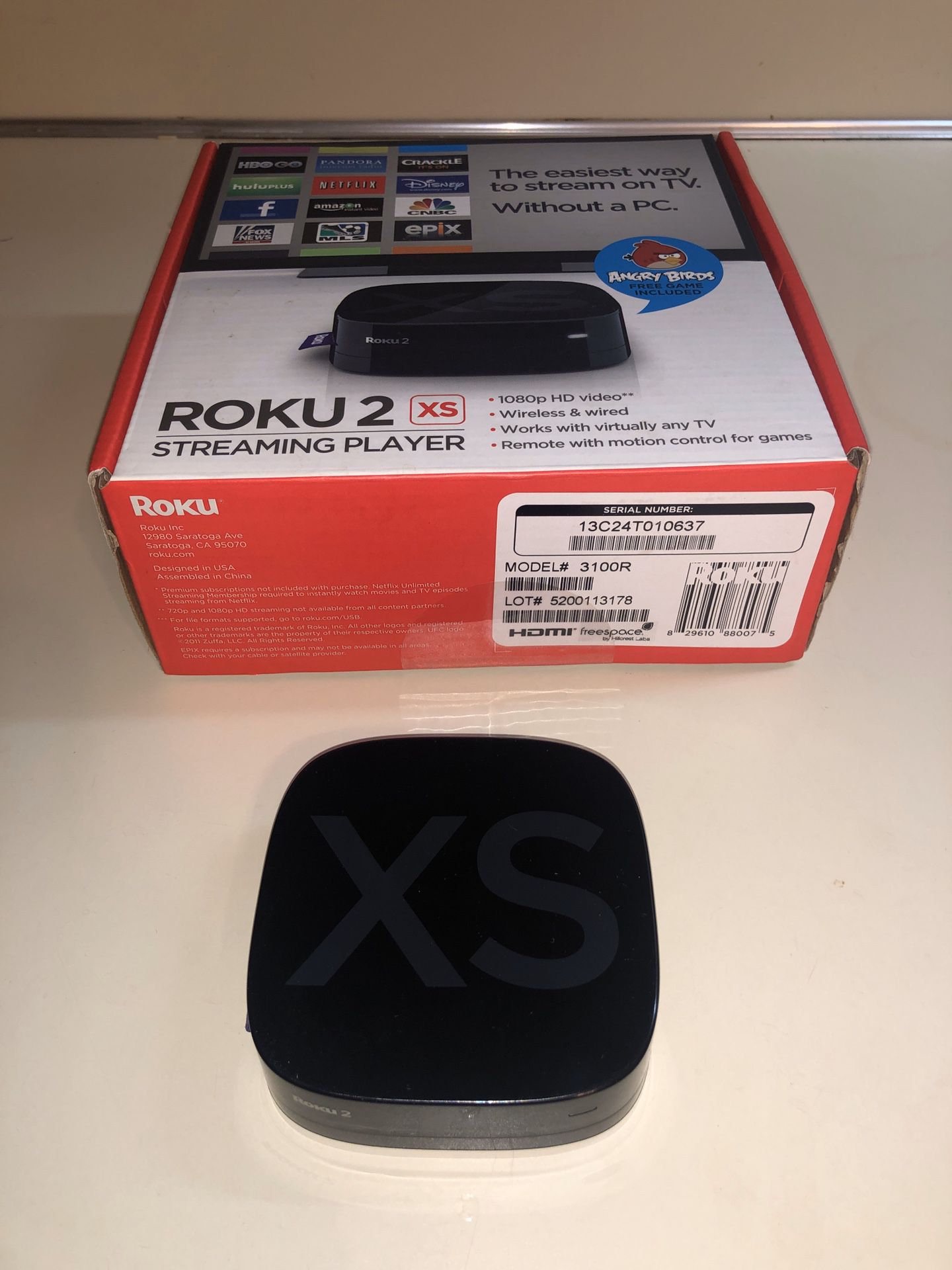 Roku 2xs (no remote)