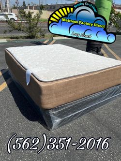 Lesly Queen mattress and Boxspring bed set cama Colchon y tambor