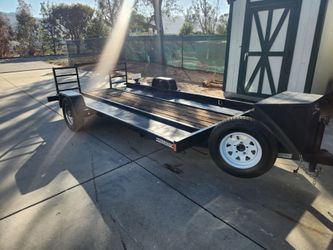 Utility cargo Flatbed trailer with ramps