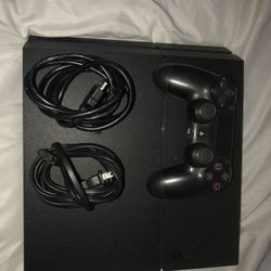 Ps4 With Controller And Cables 