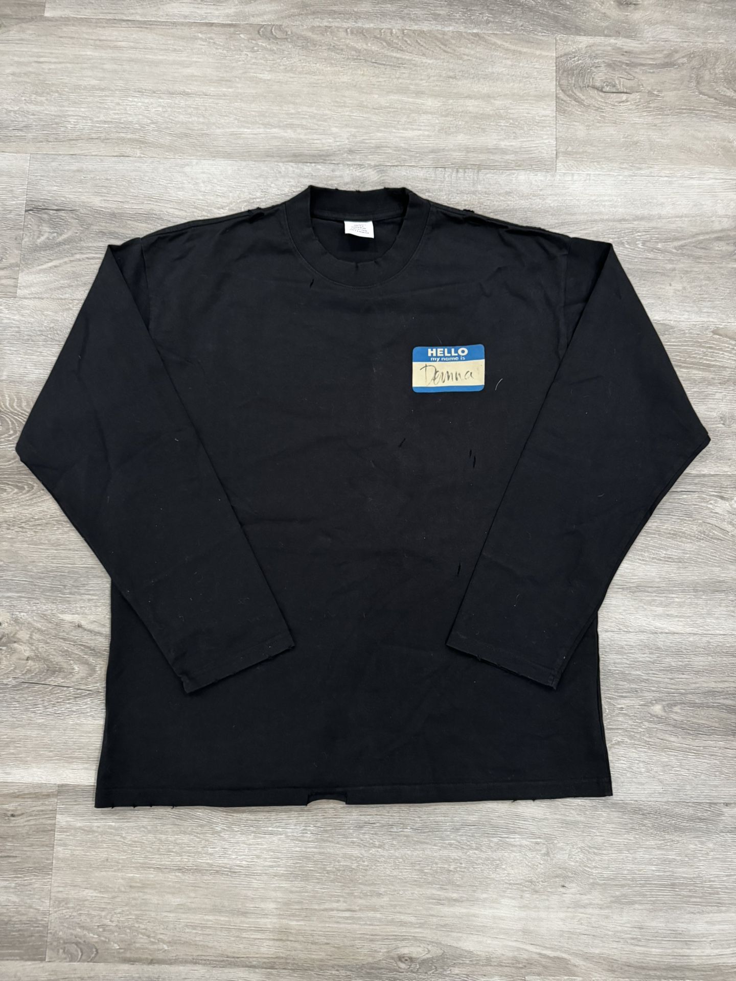 vetements long sleeve