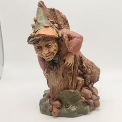 Tom Clark Gnome Figurine "STUCK" 1983 #45 Retired- Hand Signed 6"