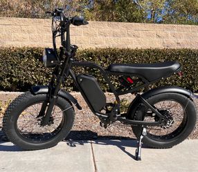 52V/1500W Electric E-bike, 40mph, 20ah Battery/20x4.0 Tire/Hydraulic Brakes