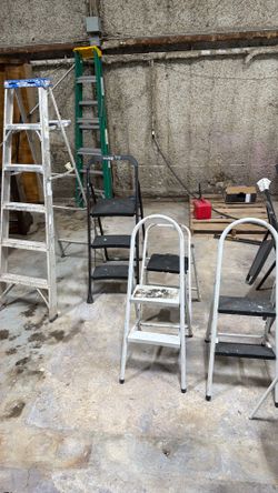 Ladders and chairs