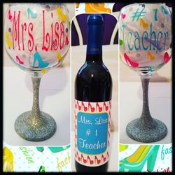 Personalized wine glasses