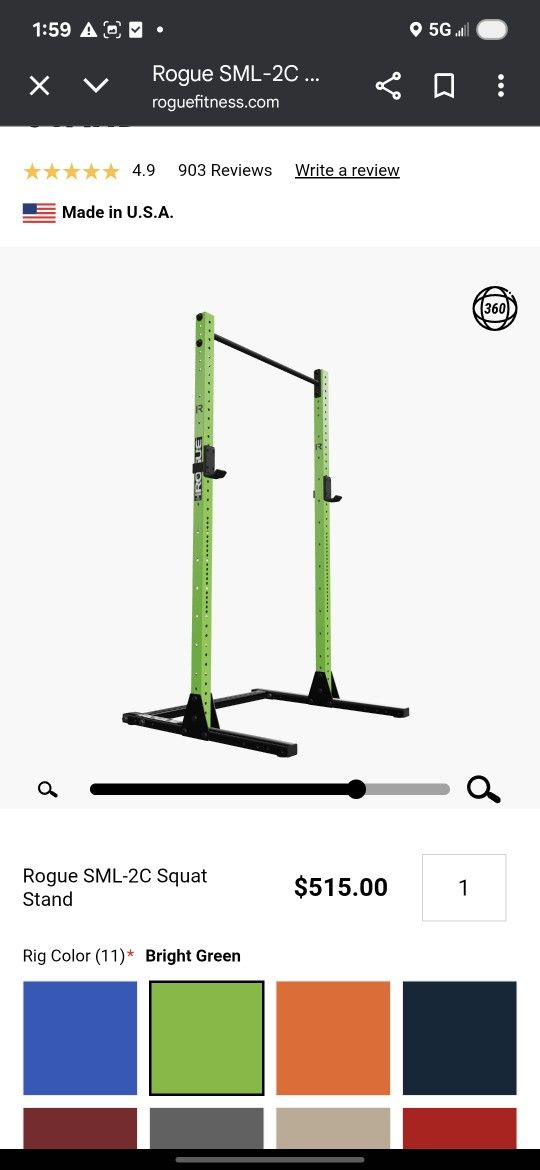 Rogue Squat Bench Press Rack 💪