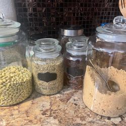 4 - Kitchen Glass Containers