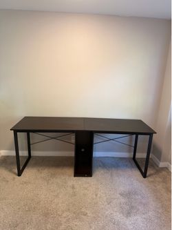 Double Desk Brown Colored